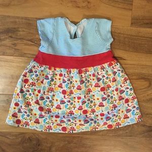Zutano snail and mushroom summer dress